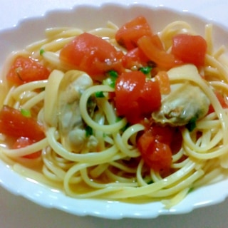白貝とトマトのスープスパゲティー